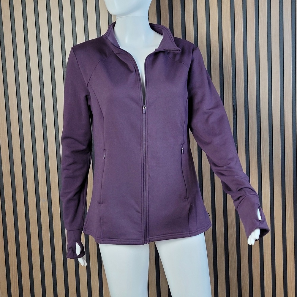 Marika Audrie Jacket Plum Perfect Fleece Lined Chill-Tek Full Zip Size L NWT